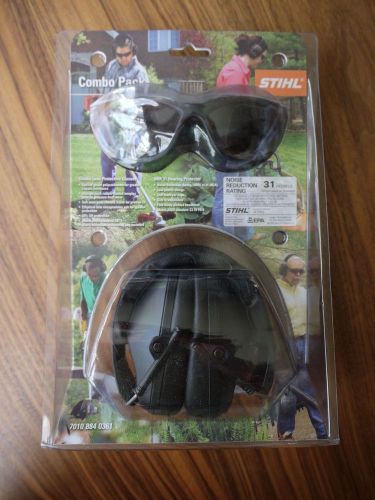Stihl safety googles and earpiece