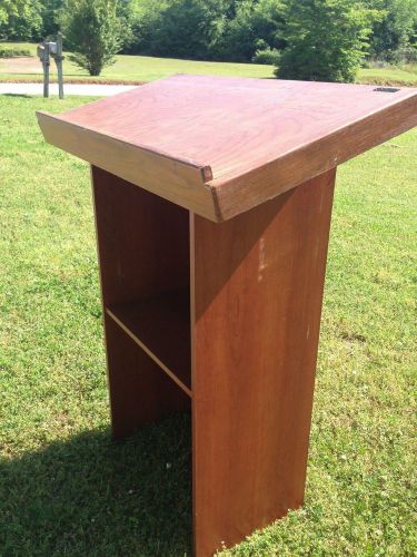 WOODEN PODIUM--THE PERFECT HOSTESS STATION OR USE IT AT CHURCH OR SCHOOL!