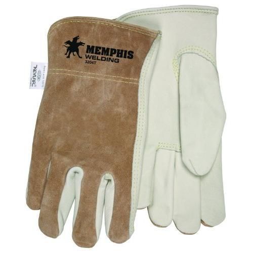 MCR Safety 3204XS Select Grade Cow Grain Leather Driver Gloves Sewn with New