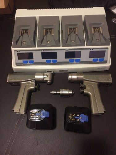 Stryker System 6 Drill Saw Charger All Excellent Condition Plus 2 New Batteries