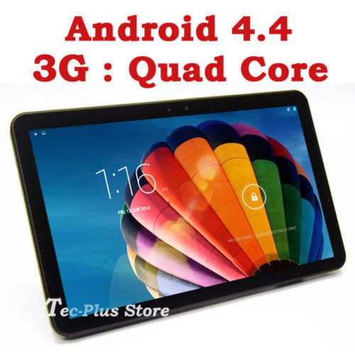 NEUF TECA HT-7 3G ANDROID 4.4 KitKat QUAD CORE 16GB 10.1-inch HD TABLET PC