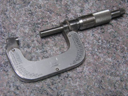Made in Germany 1-2 &#034; 1/1000 &#034; Micrometer