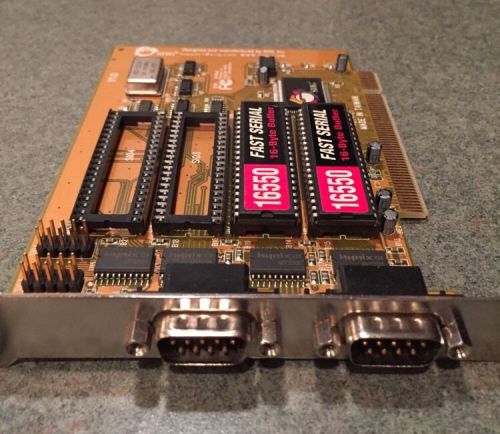SIIG 16550 FAST SERIAL P014-61 PCI Dual Serial Port Card (P/N: JJ-P04211)
