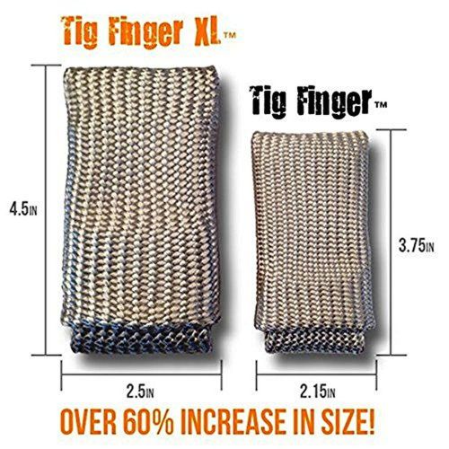 TIG Finger &amp; TIG Finger XL Combo Welding Glove Heat Shield By Weld Monger