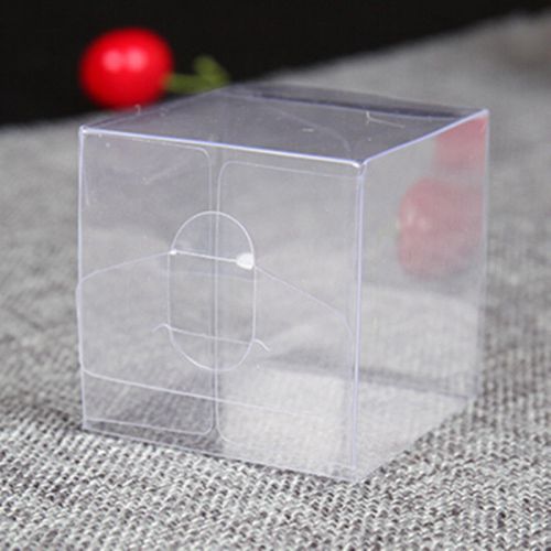 Plastic Gift Favor Box Wedding Party Clear PVC Box Candy Chocolate Packaging Box