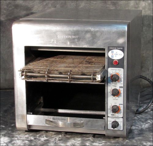 Fma omcan ts-2002 conveyor toaster- 1/2&#034; opening bagels bread muffins for sale