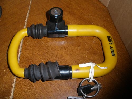 COMPACT UTILITY LOCK  Hardware Anti Theft Safety Security YELLOW