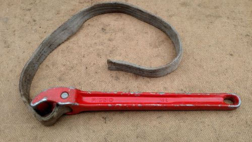 Vintage Ridgid No 2 Strap Pipe Wrench Plumbers Tool