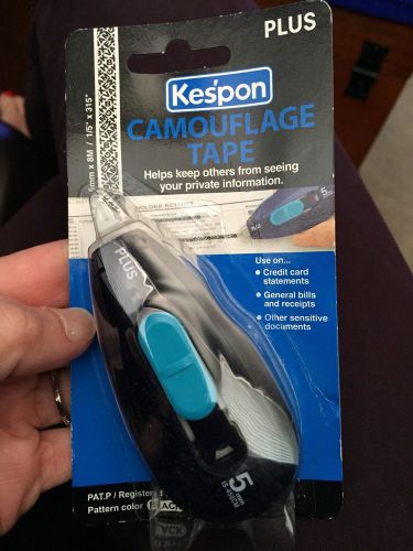 KESPON  Guard Your Identity Protection Camouflage TAPE Blue NEW