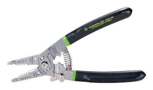 Greenlee 1950-ss pro stainless wire stripper, cutter and crimper, 10-18awg for sale