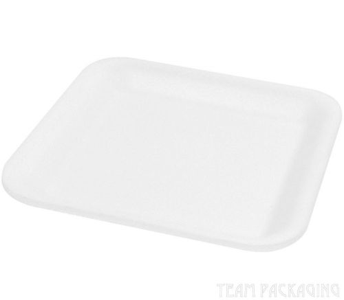 Foam Supermarket Tray GenPak 1001S (#1S) White (5.25 x 5.25 x .5)1000/case