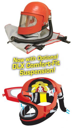 Clemco apollo 600 blast helmet cape sandblasting respirator dlx suspension sale for sale