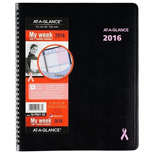 At-A-Glance AT-A-GLANCE Weekly / Monthly Appointment Book / Planner 2016, 12