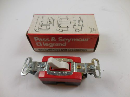 Pass &amp; Seymour Legrand Single Pole AC Switch 20A White 20AC1-W NEW IN BOX