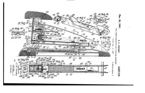 Vintage Swingline Speed Stapler #4 1937 Art Deco Airplane + pic of  Patent WORKS