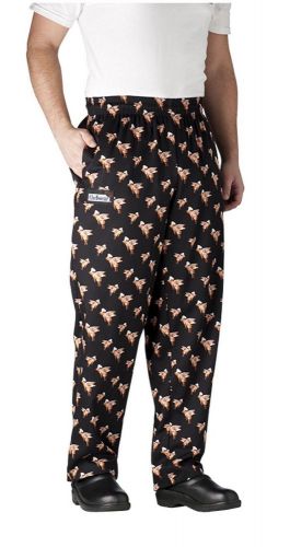 ChefWear Chef Pants. Black With Flying Pigs