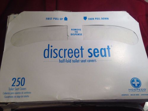 New Discreet Seat Half-Fold Toilet Seat Covers DS5000 (4 Packs of 250)