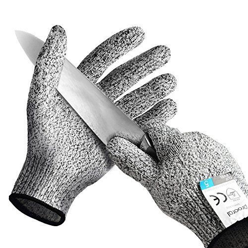 PROORAL Cut Resistant Gloves Kitchen Supplies Cut Resistant with Level 5 Safety
