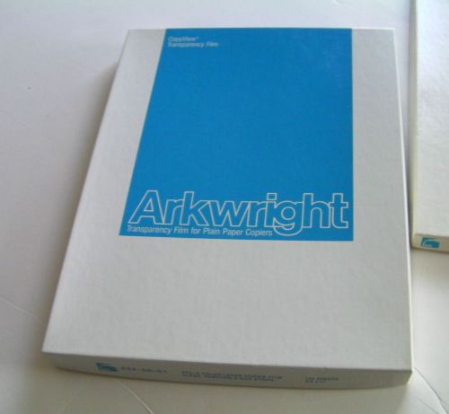 Transparency films Arkwright color laser copier with removable side stripe