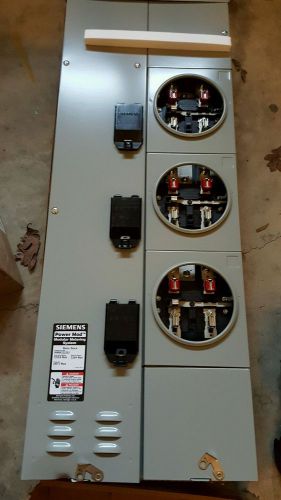 Siemens modular metering system 3 meter positions