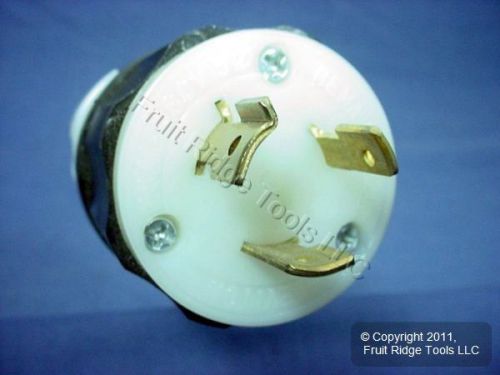 Leviton locking turn plug twist lock 20a 480v 3 phase nema l12-20p bulk 2381 for sale