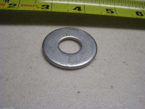 10 Pieces 9/16 Inch Inside Diameter Flat Washers Zinc Coated Carbon Steel 0501