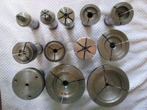 Lot of 12 5C Collets. 12 Collet Set. Mixed Sizes / Unknown Brand(s)