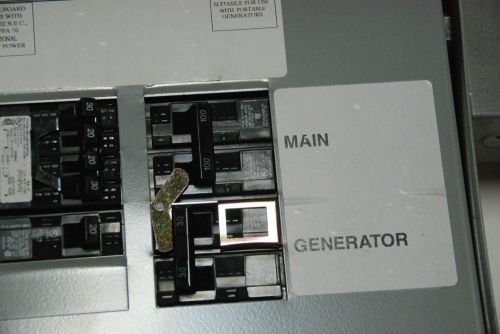 SIEMENS PowerStay 100AMP TO 30 Amp Manual Transfer Switch &amp; 8-16 AND L14-30R