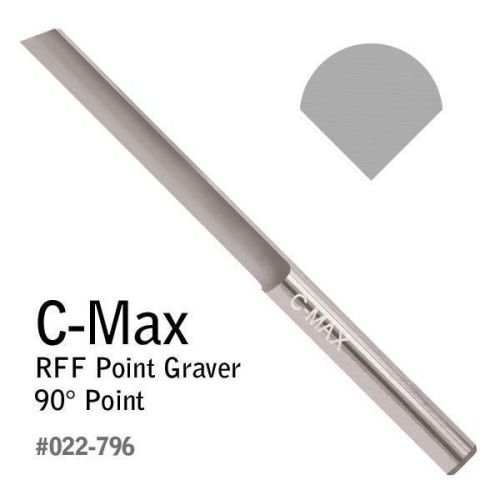 Graver C-Max RFF Point Graver 90 Degree, Tungsten Carbide, Made in the USA