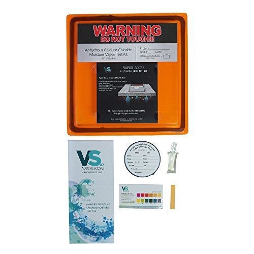 Vapor Score ; Calcium Chloride Test Kit Moisture Test - Calcium Chloride Test