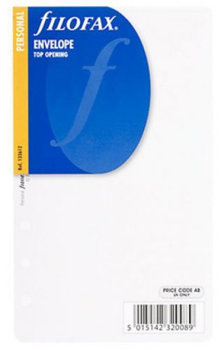 Filofax Refills Top Opening Transparent Envelope Personal Organizer - FF-133612