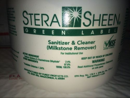 Stera Sheen Green Label Sanitizer Cleaner Millstone Remover 4lbs