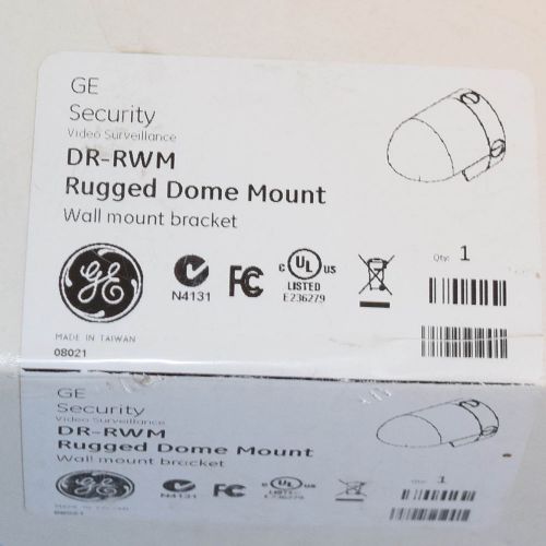 GE Security Video Surveillance DR-RWM Rugged Dome Mount Wall Bracket  NEW in BOX