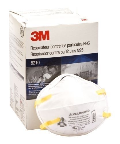 3m n95 particulate respirator, 8210, case of 8 boxes/160 masks *free us shipping for sale