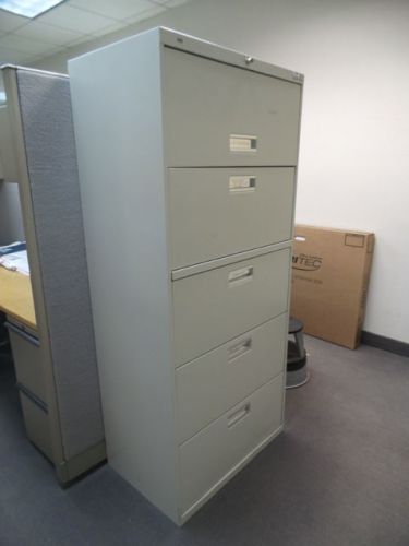 HON 30&#034; LATERAL FILE CABINET FIVE DRAWER WITH LOCK AND KEY