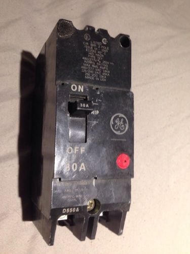 Ge e11592 2 pole 30amp 480/277v bolt in circuit breaker . **ready to ship** for sale