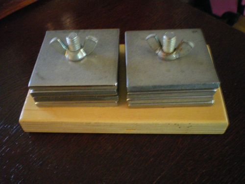 CPO Science/Physics Weight Set - Set of 8-EQUAL MASS Squares-392-3040-USED VG