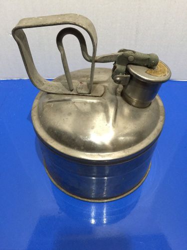 Vintage Protectoseal Can Stainless Steel Safety Can 1 Gal 04612