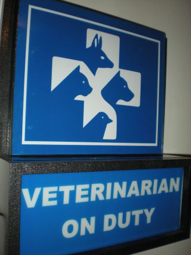 *** Veterinarian Vet on Duty Animal Doctor Hospital Lighted Advertising Sign