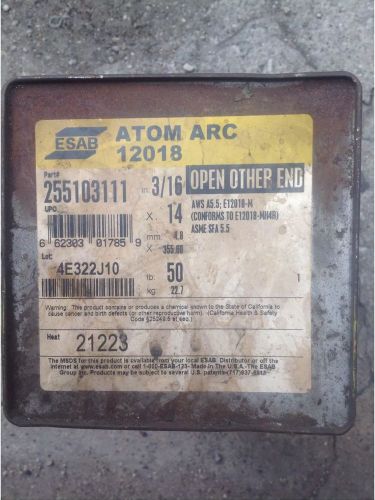 ESAB Atom Arc Welding Weld Rods 12018 3/16&#034; 50 lb 21223 255103111