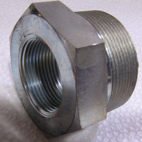 Hydraulic fitting reducer 2&#034; male npt to 1-1/4&#034; female npt lenz for sale