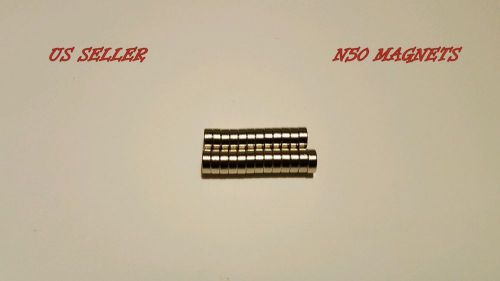 25pcs. N50 Nickel Plated 8x3mm 5/16&#034;x1/8&#034; Neodymium Disk Magnet