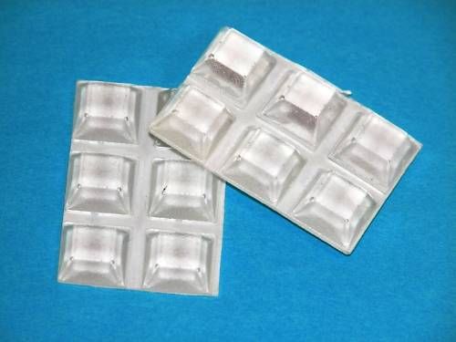 12pk - clear rubber feet  (rf3cl) for sale