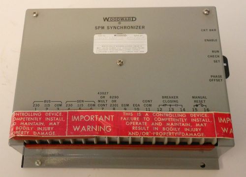 Woodward SPM Synchronizer Model 8271-607A NNB