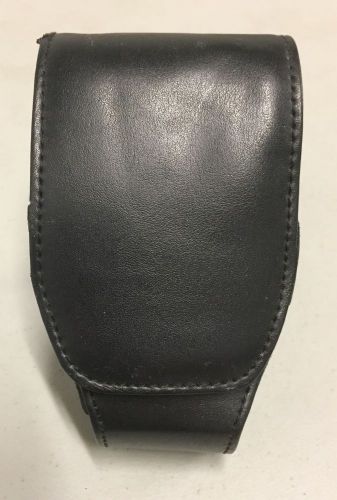 Asp double handcuff case hinged police security duty used leather