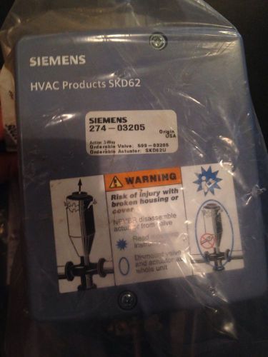 NEW Siemens HVAC Actuator SKD62U 599-03205 3 Way Valve 1-1/2&#034;
