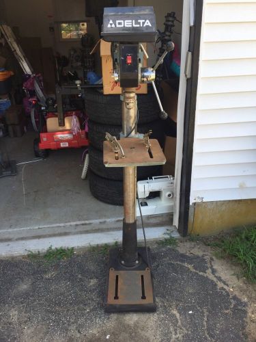 Used Delta Drill Press Model R 9530 1/2 HP adjustable Stand Machinery