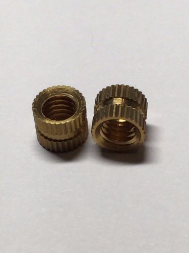 50pcs of m6x6.5 mm (l)*8 mm (d) brass knurled nuts threaded inserts high quality for sale
