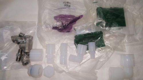 Assorted pfa flare fittings for sale