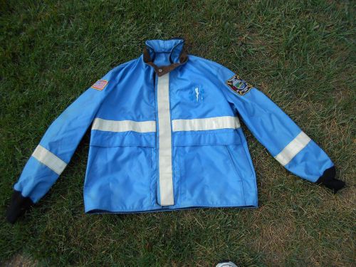 FIRE &amp; RESCUE SQUAD JACKET  SIZE  XL /  Reflective Strips /  STA 188